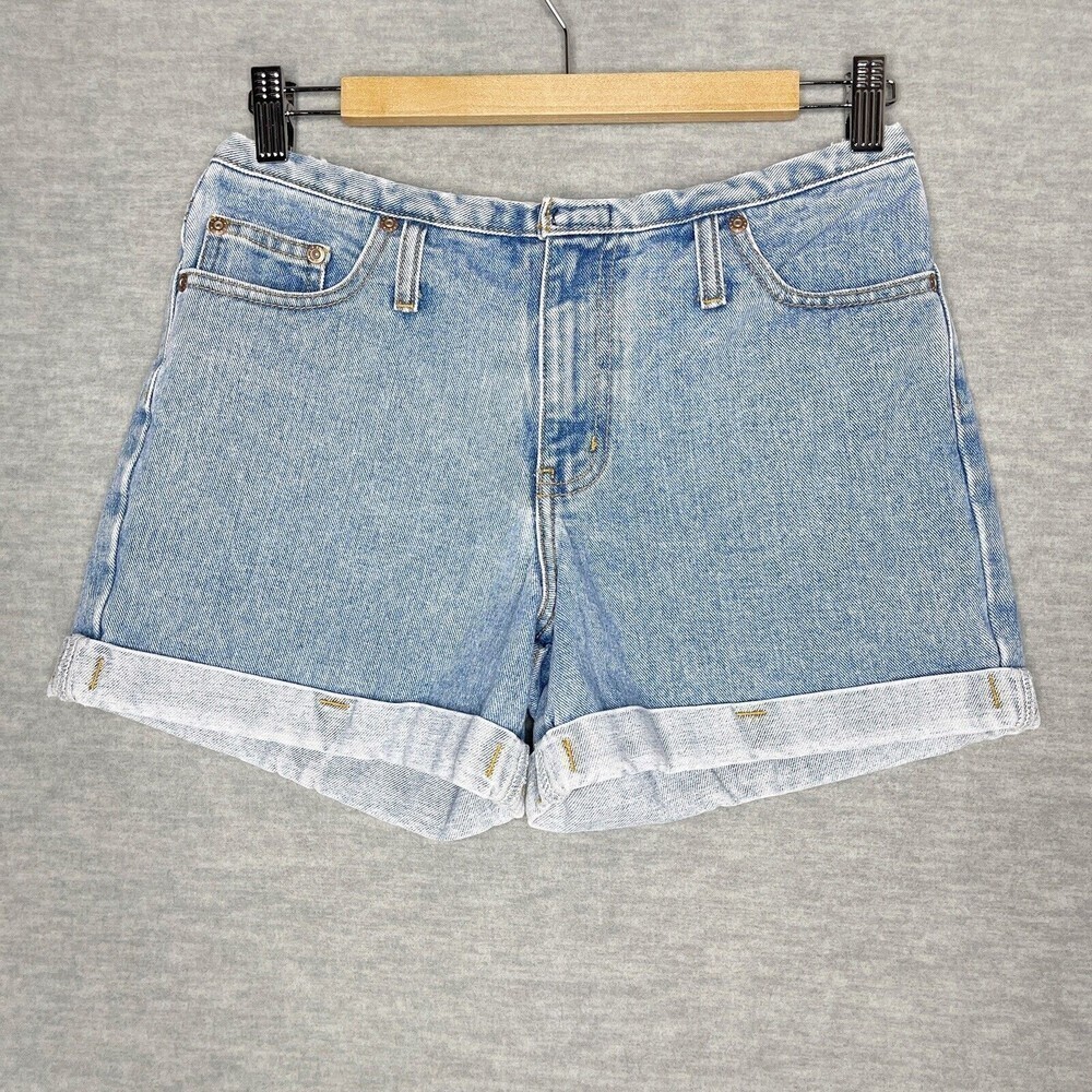 90s Vintage Y2K Jean Shorts size 5 30" 2000s cuffed denim Canyon‎ River Blues